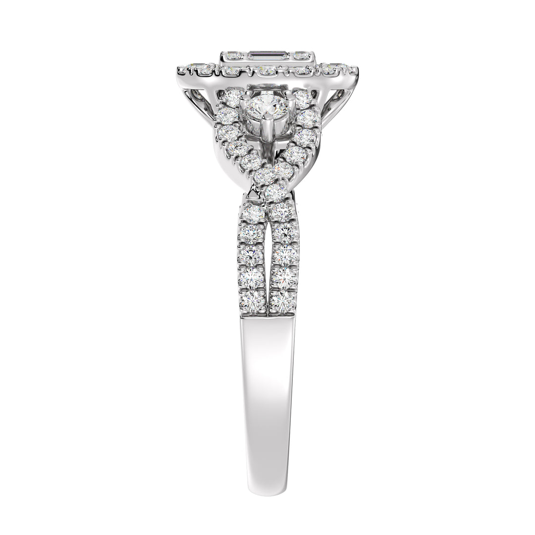 The Alice - Oval Halo Cluster Ring