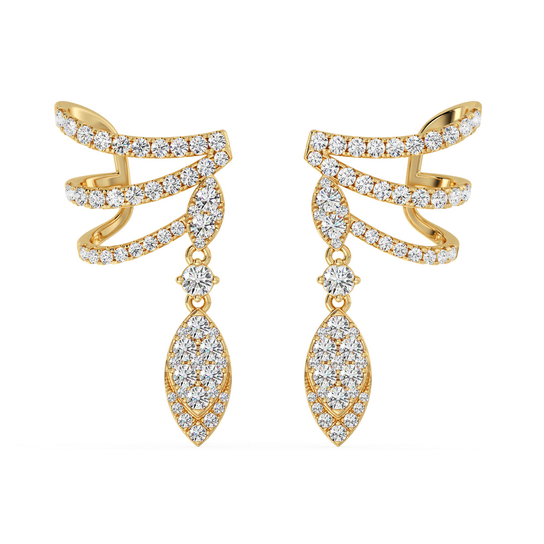 Diamond Drop Earrings