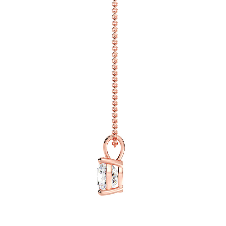 Cushion-Cut Diamond Solitaire Pendant