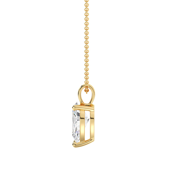 Pear-Cut Lab-Grown Diamond Solitaire Pendant
