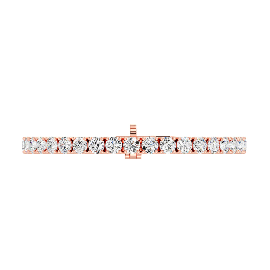 Elegant Round-Cut Diamond Tennis Bracelet