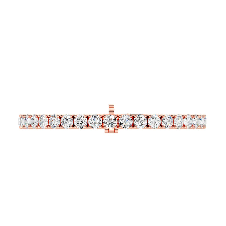 Elegant Round-Cut Diamond Tennis Bracelet