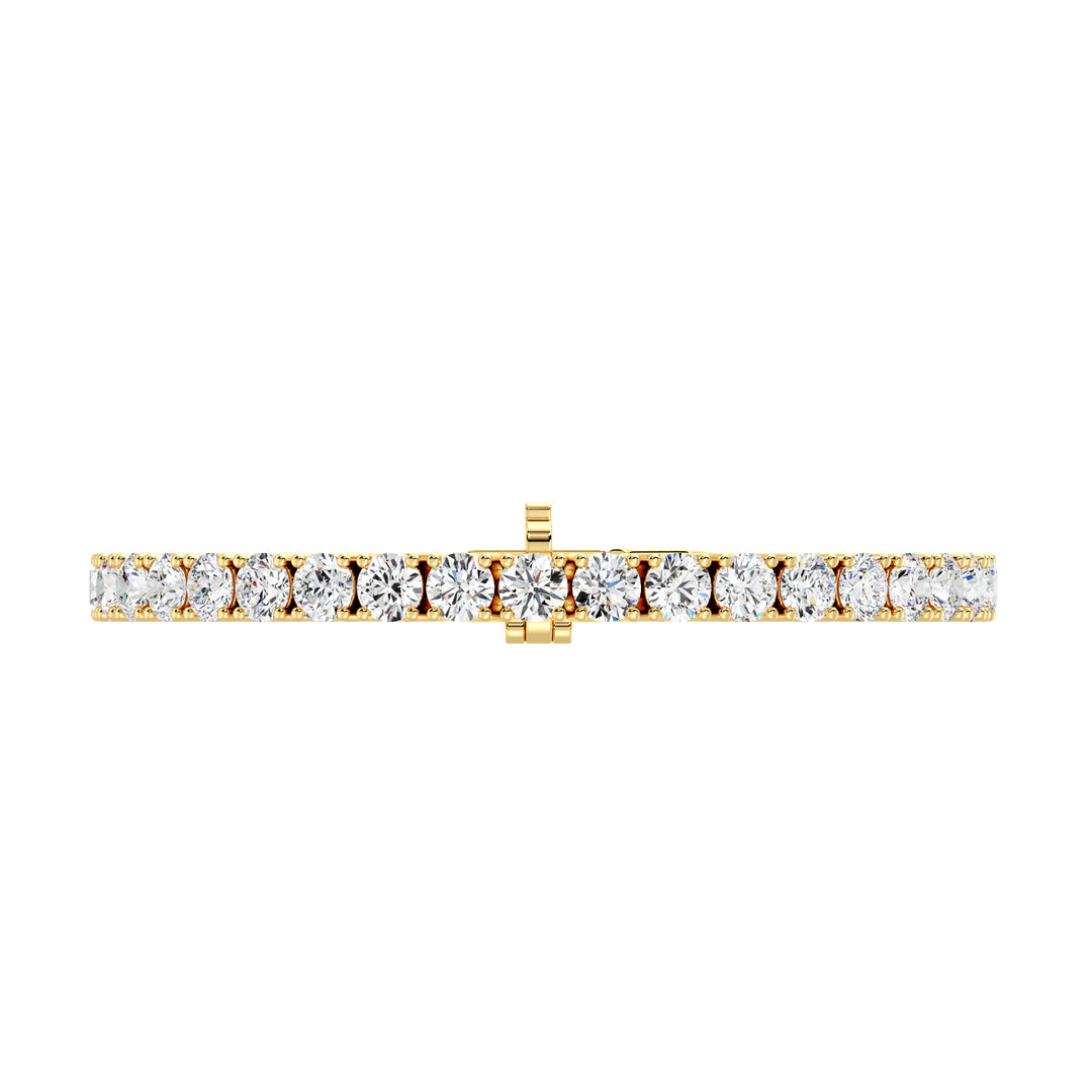Elegant Round-Cut Diamond Tennis Bracelet