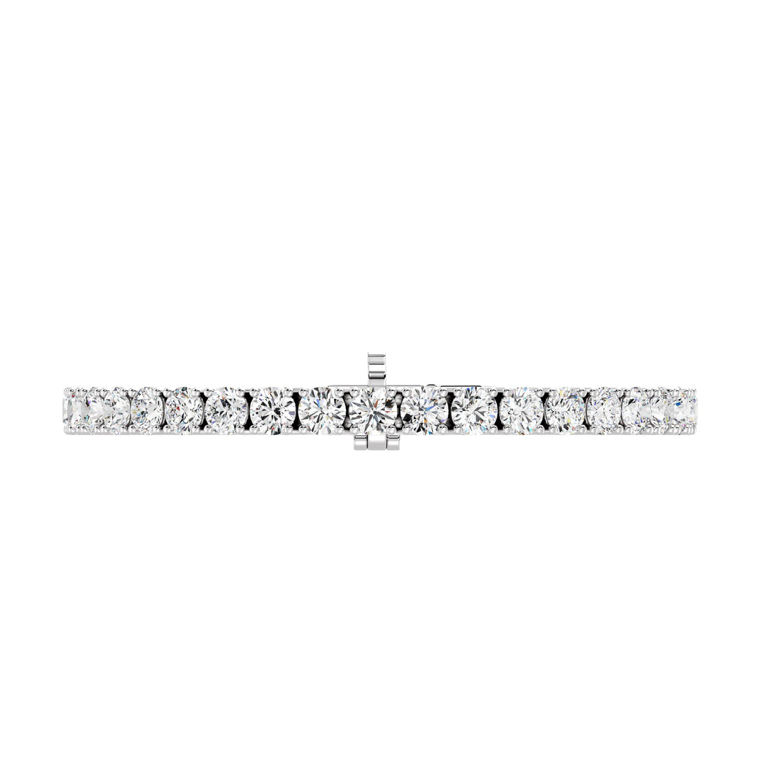 Elegant Round-Cut Diamond Tennis Bracelet