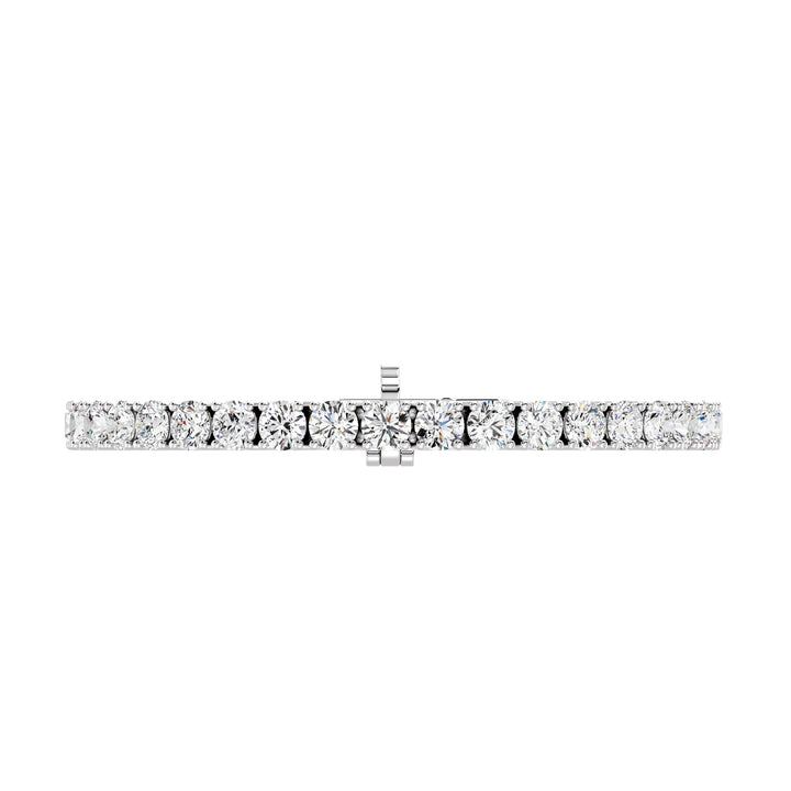 Elegant Round-Cut Diamond Tennis Bracelet