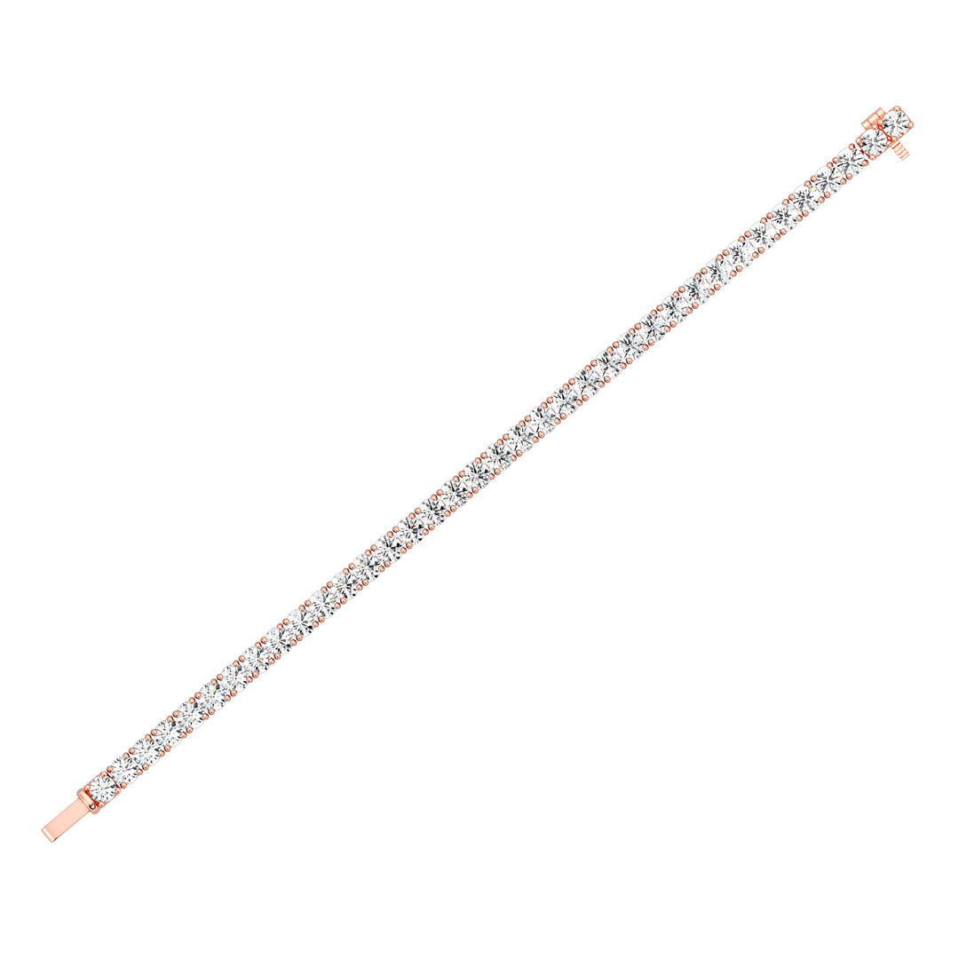 Elegant Round-Cut Diamond Tennis Bracelet