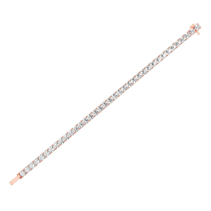 Elegant Round-Cut Diamond Tennis Bracelet