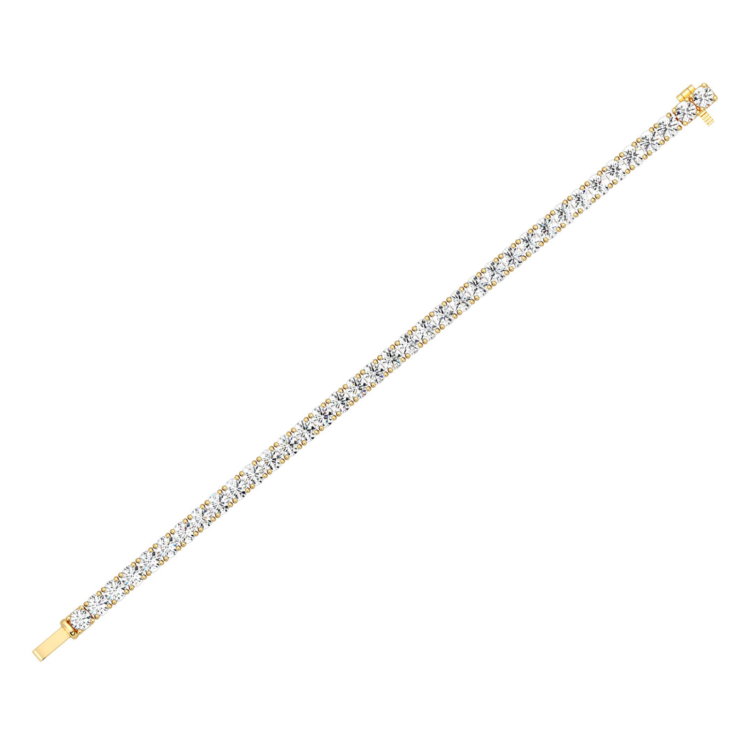 Elegant Round-Cut Diamond Tennis Bracelet