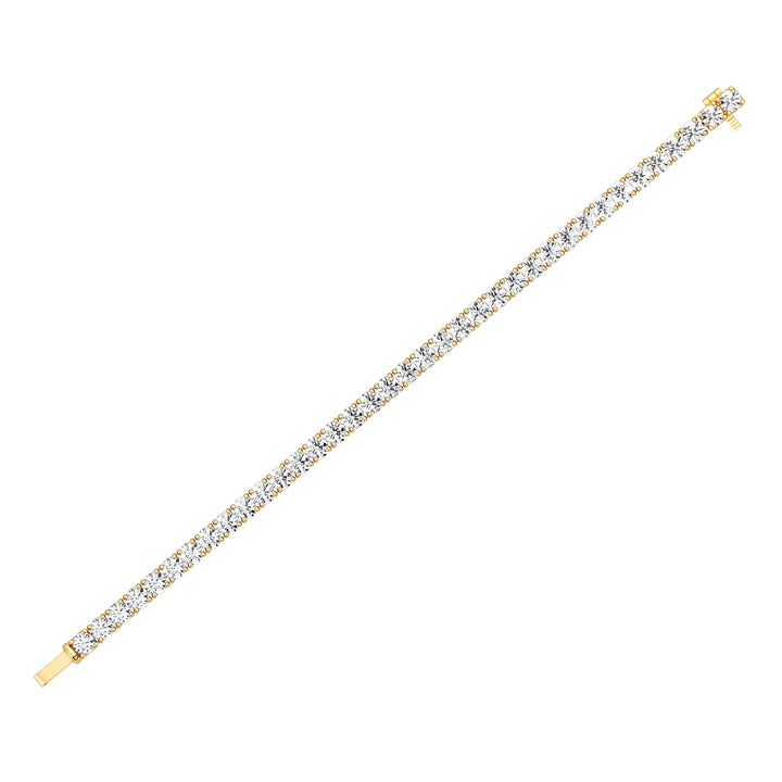 Elegant Round-Cut Diamond Tennis Bracelet