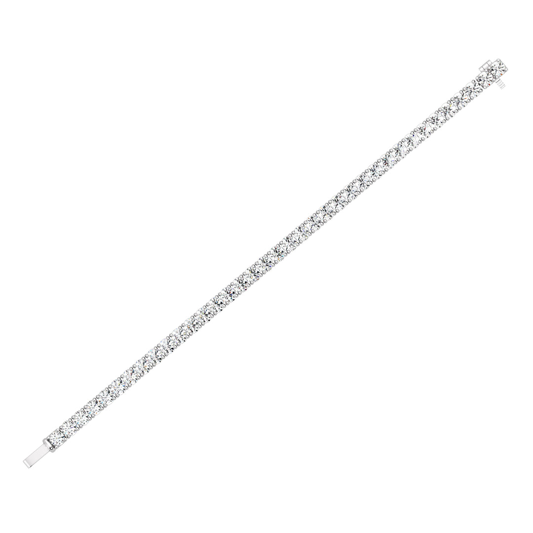 Elegant Round-Cut Diamond Tennis Bracelet