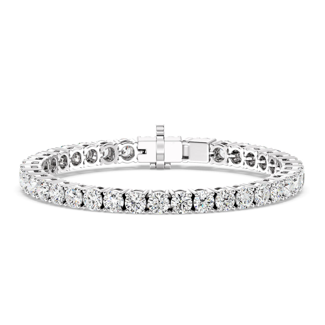 Elegant Round-Cut Diamond Tennis Bracelet