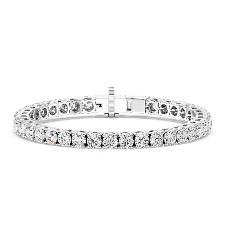 Elegant Round-Cut Diamond Tennis Bracelet