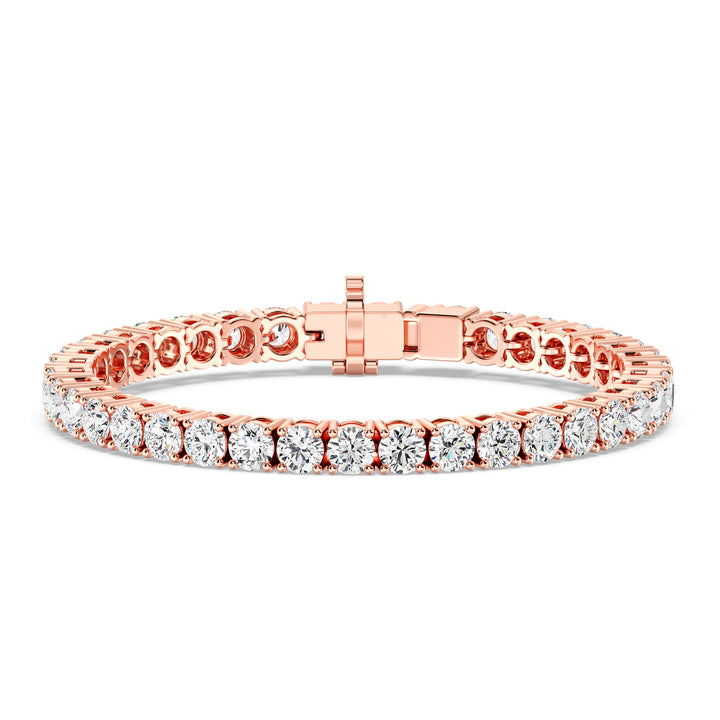 Elegant Round-Cut Diamond Tennis Bracelet