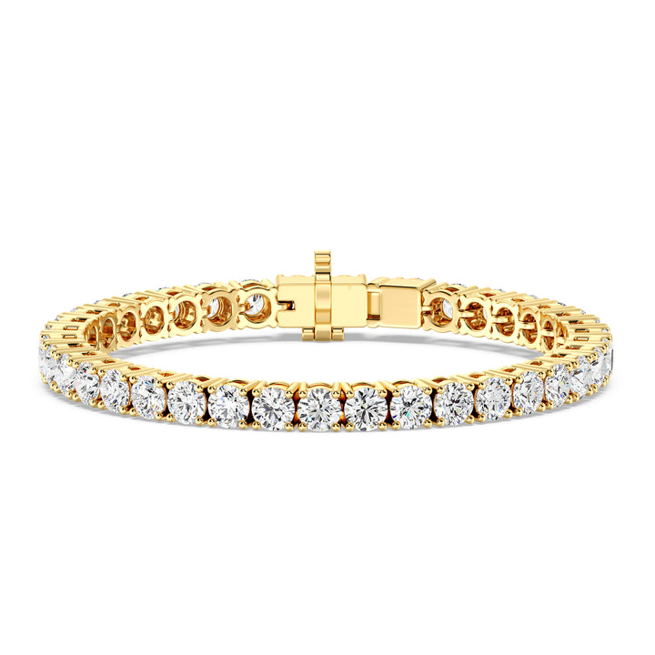 Elegant Round-Cut Diamond Tennis Bracelet