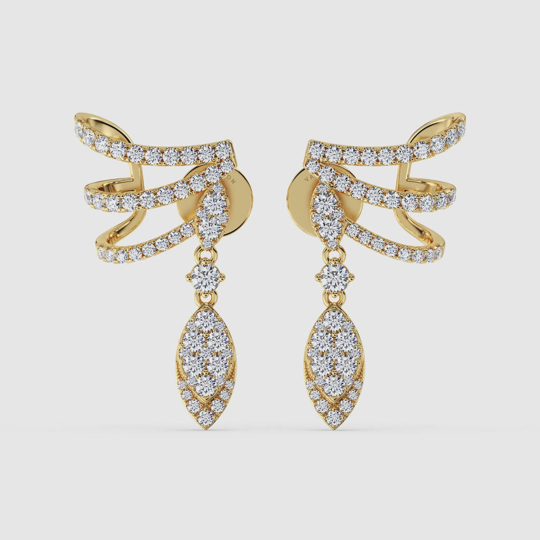 Diamond Drop Earrings