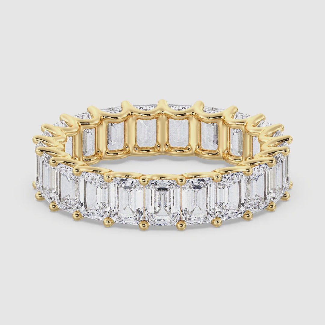 The Zara - Emerald Cut Eternity Ring